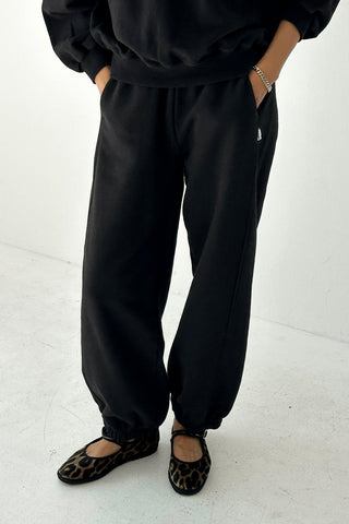 French Terry Balloon Pants - Black