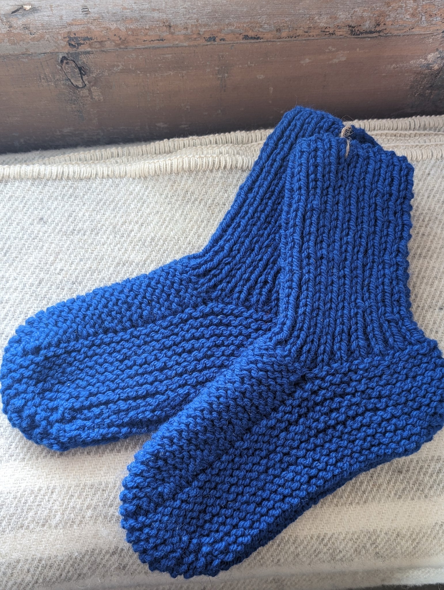 Croft Socks - Royal Blue - size M