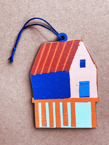 Wooden Ornament Fishing Shack