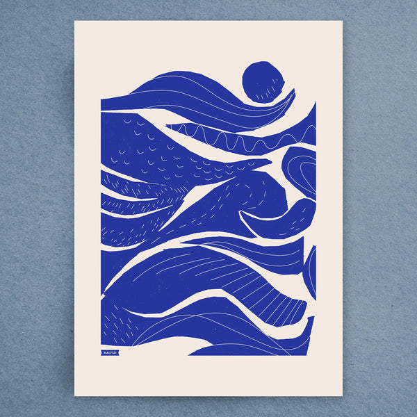 Into the Waves Tea Towel