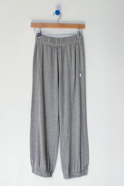 Pointelle Balloon Pants - Melange Grey