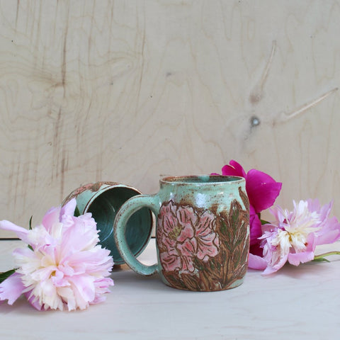 Peony Mug by Sydney White Ceramics