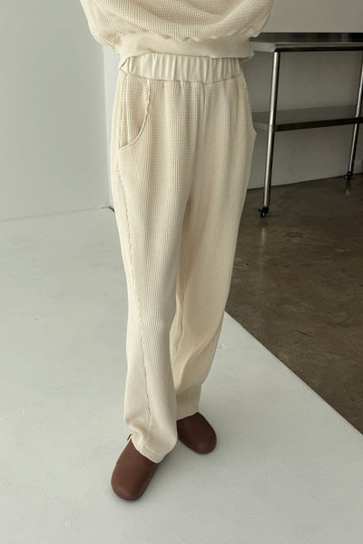 Waffle Lo Pants - Naturel