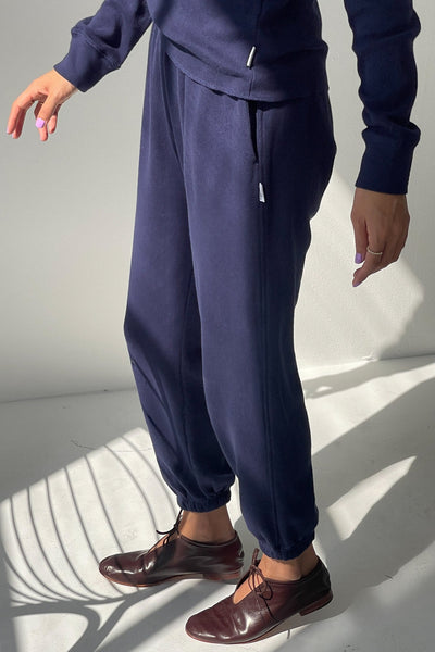 Pointelle Serene Joggers - Navy