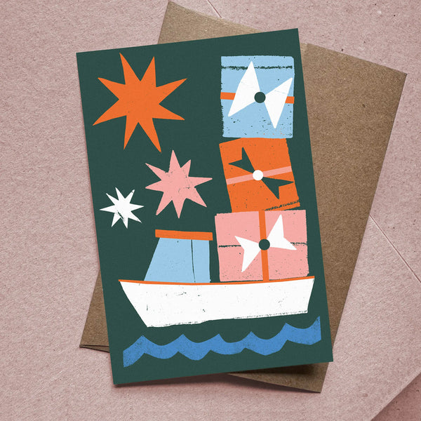 Greeting Card - Christmas Cargo