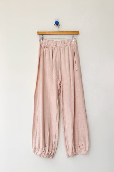Pointelle Balloon Pants - Baby Pink