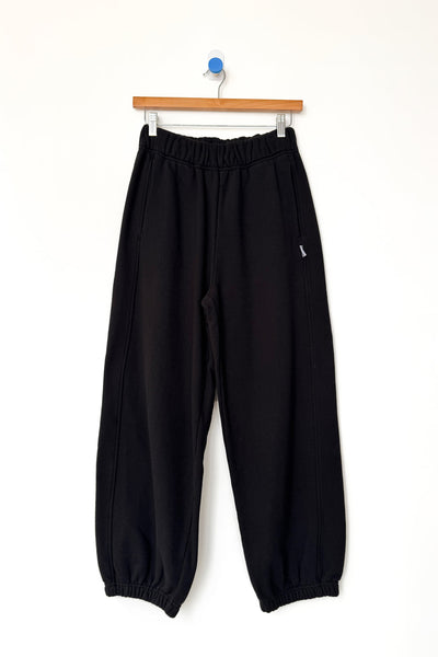 French Terry Balloon Pants - Black