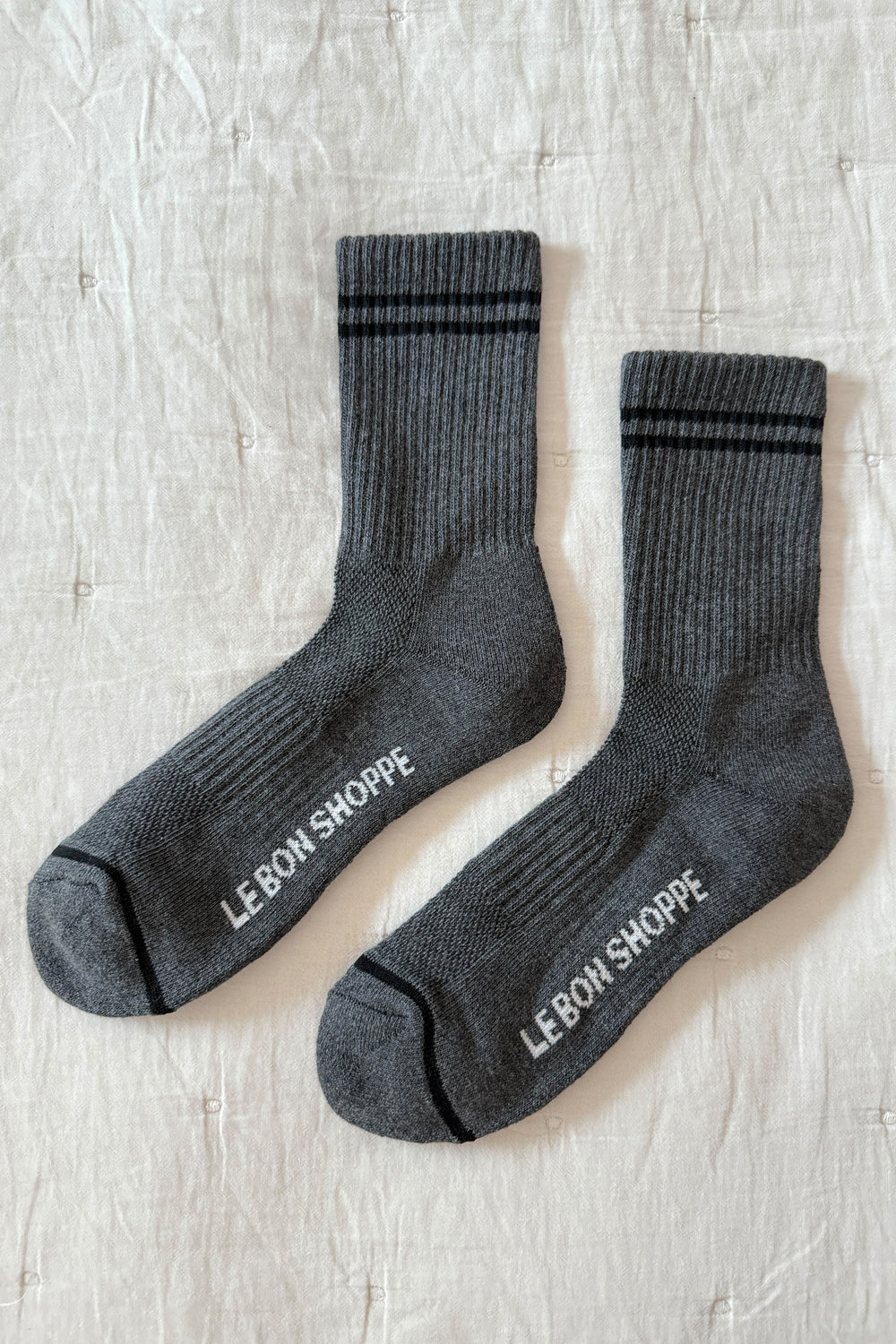 Boyfriend Socks - Charcoal