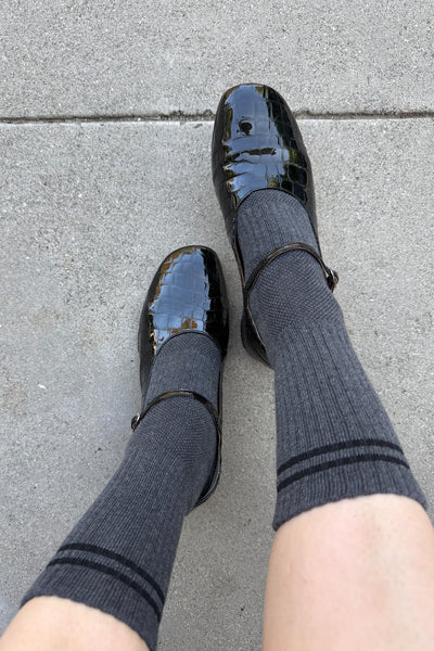 Boyfriend Socks - Charcoal