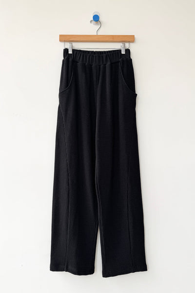Waffle Lo Pants - Black