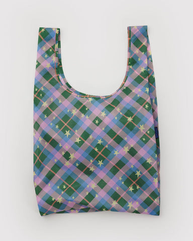 Standard Baggu - Green Star Plaid