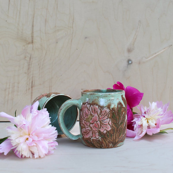 Peony Mug by Sydney White Ceramics
