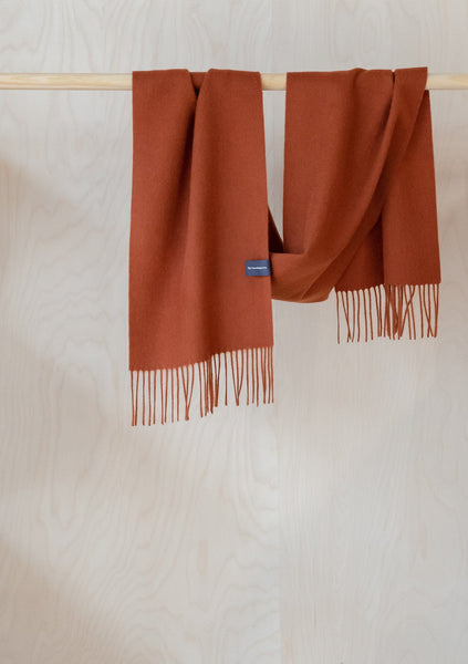 Lambswool Scarf in Rust