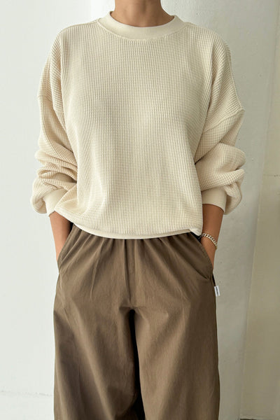 Waffle Core Sweatshirt - Naturel