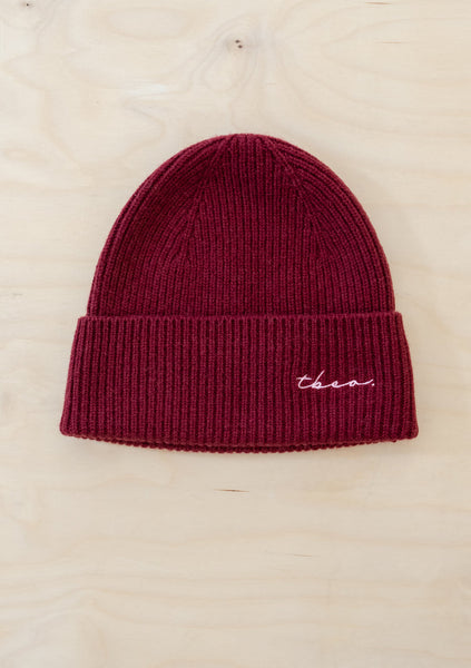 Cashmere Beanie Toque - Burgundy
