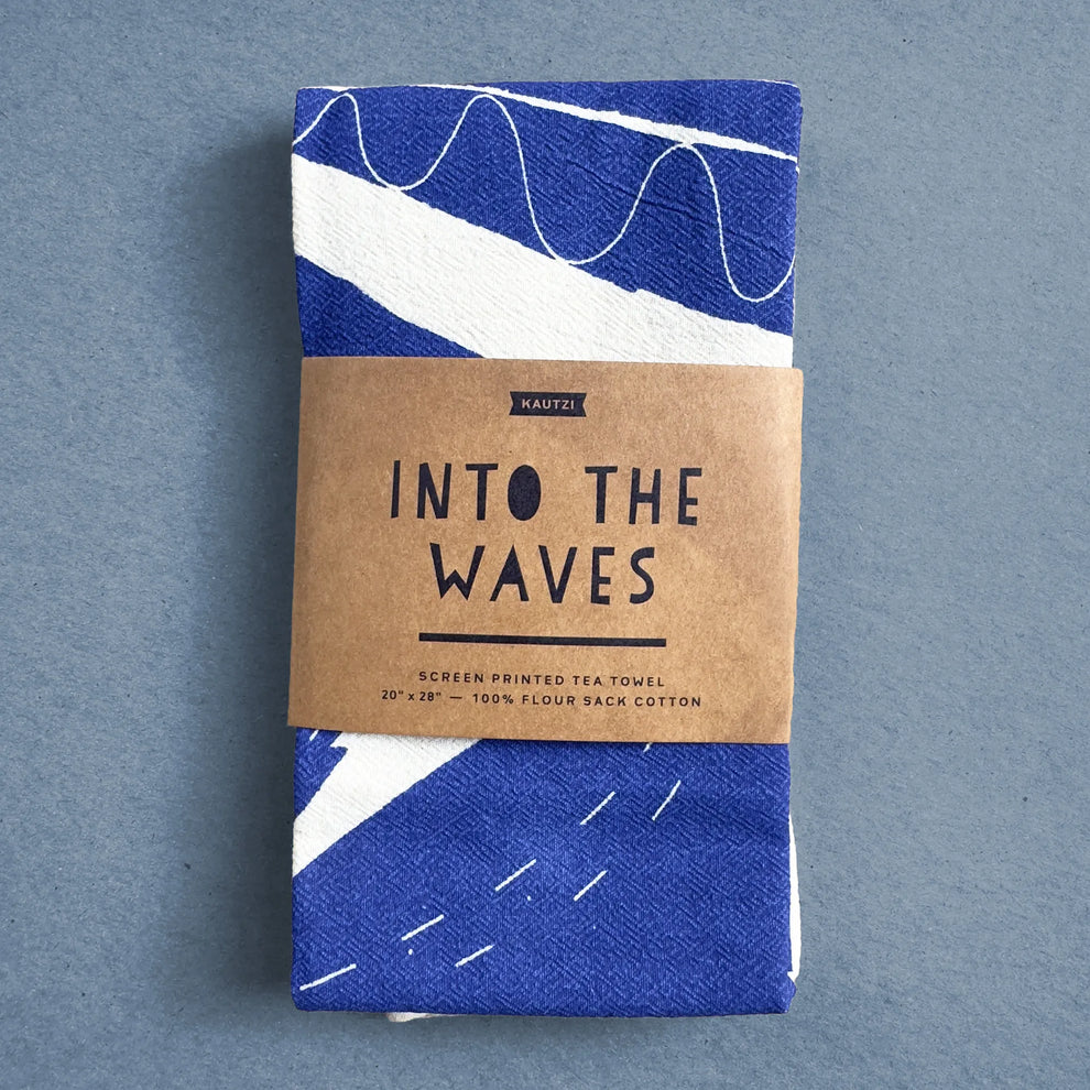 Into the Waves Tea Towel