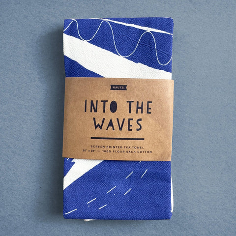 Into the Waves Tea Towel