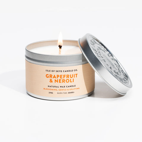 Grapefruit and Neroli Tin Candle