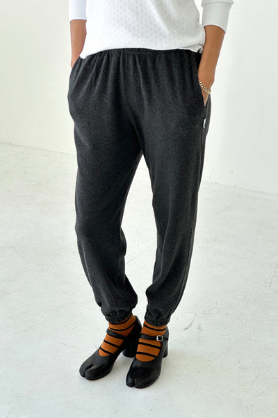 Pointelle Serene Joggers - Charcoal