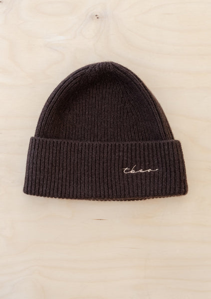 Cashmere Beanie Toque - Chocolate