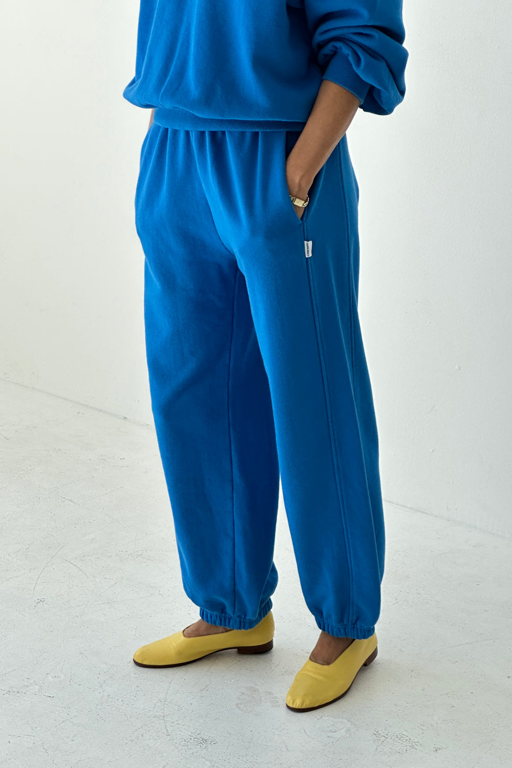 French Terry Balloon Pants - Lagoon