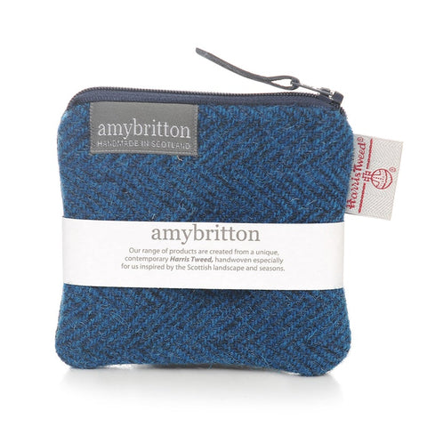 Harris Tweed® Coin Purse in Sunset Blue
