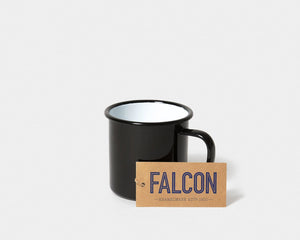 Falcon Enamelware Mug - Coal Black