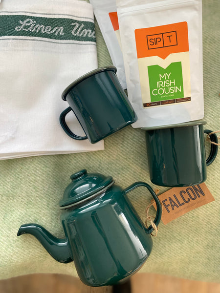 Falcon Enamelware Espresso Cup Mug - Samphire Green