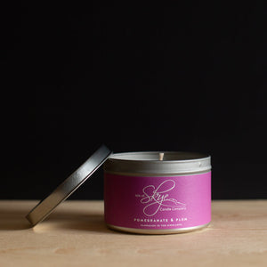 Pomegranate and Plum Tin Candle