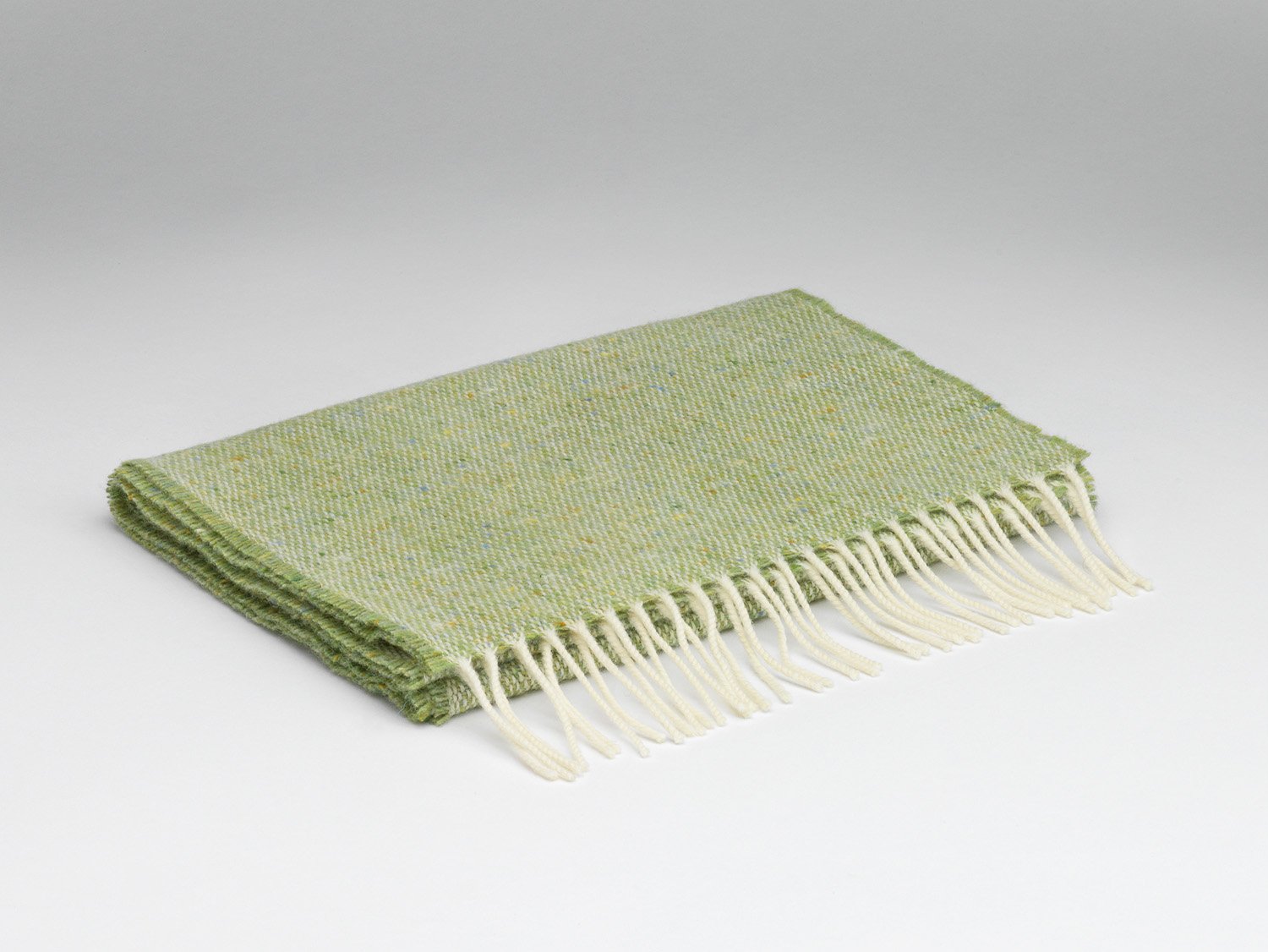 Donegal Tweed Lime Green Scarf