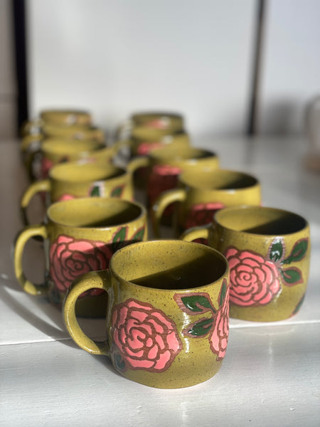 For the Roses Mug by Sydney White Ceramics