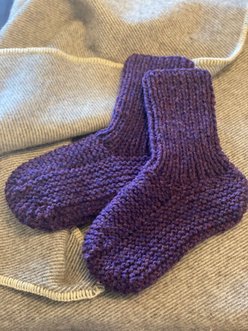 croft Socks - Heather Purple - size L