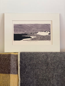 Windy Sand Dunes Limited Edition Block Print