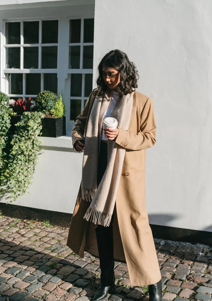 Lambswool Scarf in Oatmeal