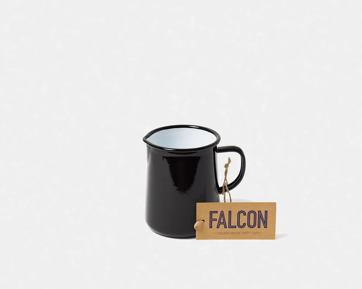 Falcon Enamelware 1 Pint Pitcher Coal Black