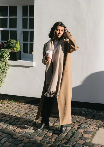 Lambswool Scarf in Oatmeal