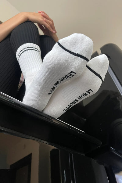 Boyfriend Socks - Classic White