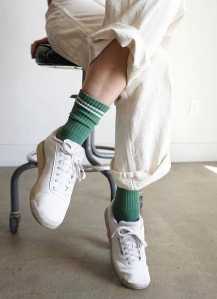 Boyfriend Socks - Moss