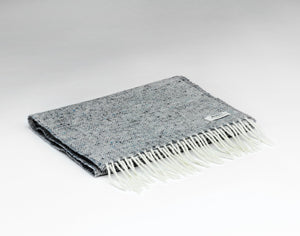 Donegal Tweed Light Gray Scarf